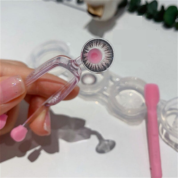 1 Set Eye Care Contact Lenses Inserter Remover Silicone Soft Tip