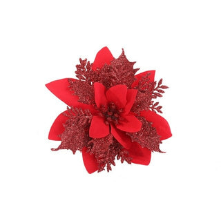 Buy red 10/20pcs artificial flower with clip