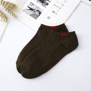 Buy 5-pairs-coffee 5 pairs Ankle Socks Set