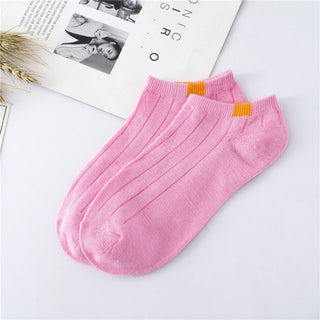 Buy 5-pairs-pink 5 pairs Ankle Socks Set