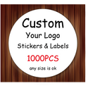 1000 PCS Custom Label Sticker Logo Stickers Personalized Packaging
