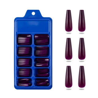 Buy plum Artificial Nails