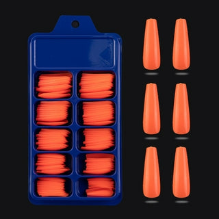 Buy orange Artificial Nails