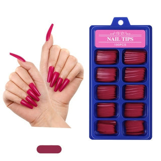 Buy square-head-t7 100Pcs Fake Nails Colored