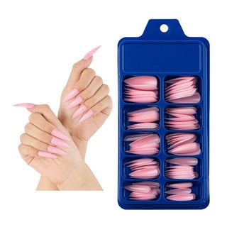 Buy pointed-c4 100Pcs Fake Nails Colored