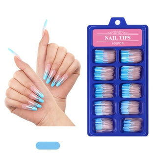 Buy square-head-t5 100Pcs Fake Nails Colored