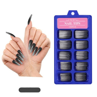 Buy square-head-t4 100Pcs Fake Nails Colored
