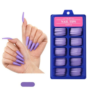 Buy square-head-t12 100Pcs Fake Nails Colored