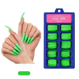 Buy square-head-t2 100Pcs Fake Nails Colored