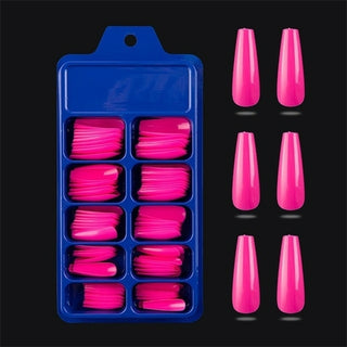 Buy square-head-rose 100Pcs Fake Nails Colored