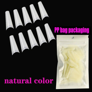 Buy blue 100pcs/Box False Coffin Nails Ballerina Long Clear/Natural/white Fake
