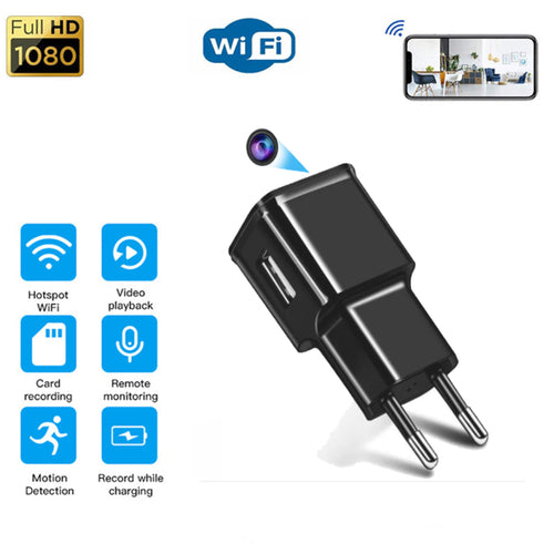 1080P Mini WiFi Surveillance Camera With Plug WiFi USB Action Security