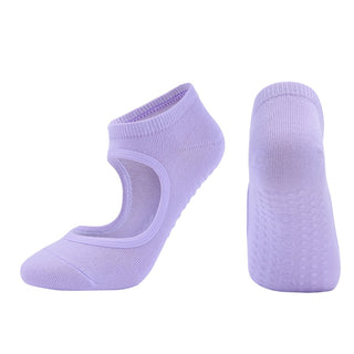 Buy 1-pair15 Hot Breathable Anti-Friction Women Yoga Socks Silicone Non Slip