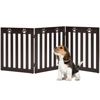 3 Panels Foldable Pet Gate with 360° Hinges