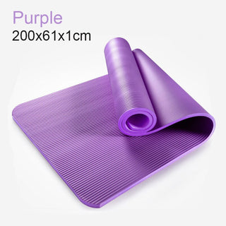 Buy 3pcs-200x61x1cm1 185cm Enlarged Fitness Mat Yoga Mat Men Gym Exercise Mat Esterilla Yoga Tapete Pad Lengthen Non-Slip for Beginner With Yoga Bag