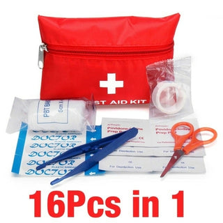 Buy 16pcs 16Pcs 300Pcs Portable First Aid Kit Survival Bag Mini Emergency Bag