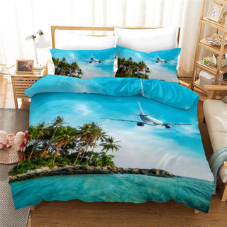 Buy 8 Wishstar 3D Bed Linen Airplane Digital Print