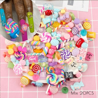 Buy candy-mix-20pcs 3D Nail Charms
