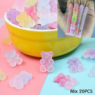 Buy bear-mix-20pcs 3D Nail Charms
