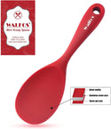 WALFOS Food Grade Heat Resistant Silicone Rice Spoon Heat Resistant Sushi Scoop Silicone Plastic Rice Paddle