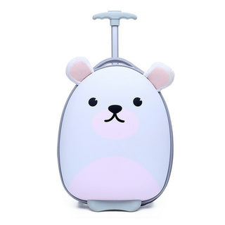 Buy white-bear 18&#39;&#39; Cartoon suitcase on wheels children trolley suitcase set travel