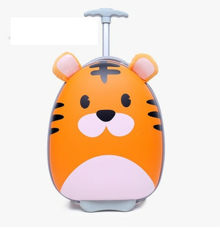 Buy orange-tiger 18&#39;&#39; Cartoon suitcase on wheels children trolley suitcase set travel