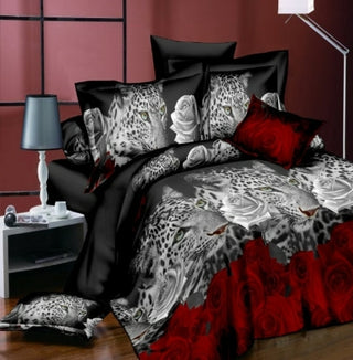 Buy multi 18 New Styles White Red Flower 3D Bedding Set of Duvet Cover