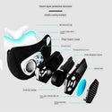 1 Set Intelligent Electric Mouth Mask Anti-Smog PM2.5 Foam Dust Sports Protection Air Supply Face Mask