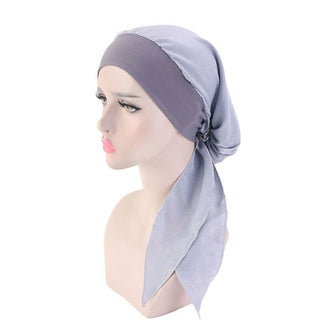 Buy dusty-pink 2020 NEW Women muslim fashion hijab cancer chemo flower print hat