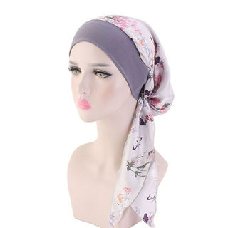 Buy watermelon-red 2020 NEW Women muslim fashion hijab cancer chemo flower print hat