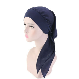 Buy blue 2020 NEW Women muslim fashion hijab cancer chemo flower print hat