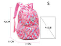 Geometric Fashion School Bag For Girls Waterproof Light Weight