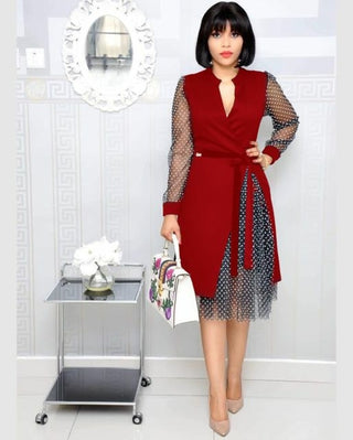 Buy red 2020 XL Summer Plus Size Women Dress Casual 2XL Big Large Size Warp