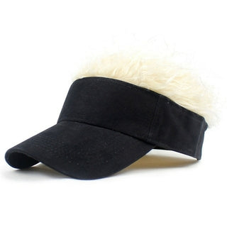 Buy bg 2021 Baseball Cap With Spiked Hairs Wig Baseball Hat With Spiked Wigs