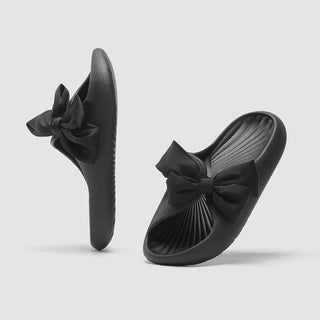 Buy black 2021 Cute Bow knot Women&#39;s Flip flops Platform Non slip Indoor
