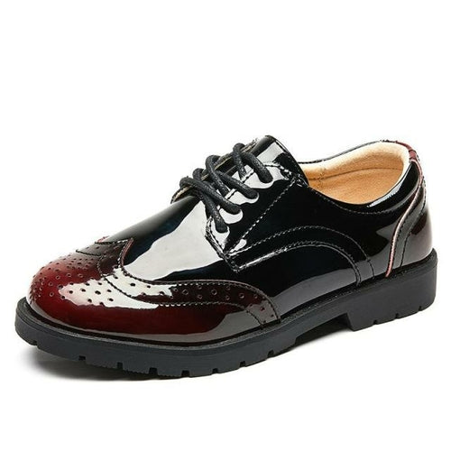 2021 New Boys School Leather Shoes For Kids Student Performance