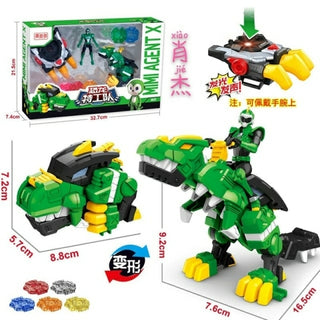 Buy green 2021 New MiniForce Transformation Toys 10 Mini Agent Toys X Volt Semey