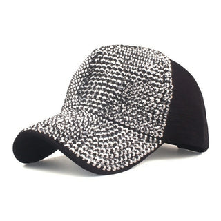 Buy beige 2021 New Women Baseball Hats Hats Shiny Rhinestone Fashion Casual