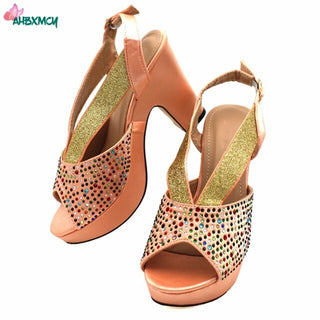 Buy peach-only-shoes 2021 Pretty Price New Arrivals Orange Color Italian Women Shoes and