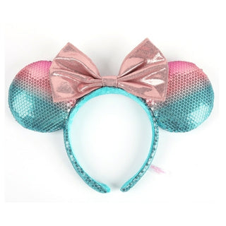 Buy light-pink 2022 Disney Mickey Ears Headband Firework Headband with Castle Peter