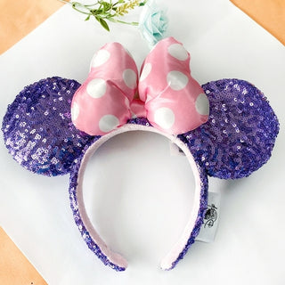 Buy deep-blue 2022 Disney Mickey Ears Headband Firework Headband with Castle Peter