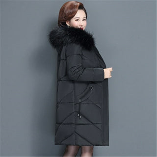 Buy black Plus Size Winter Jacket Down Cotton