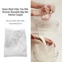 20X30cm Nut Milk Bag Reusable Almond Milk Bag Strainer Fine Mesh Nylon