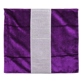 Buy purple Decorative Pillow Case Flannel Diamond Patckwork Modern Simple Throw Cover Pillowcase Party Hotel Home Textile 45cm*45cm