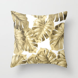 Buy gold-plants-021 Hot Gold Throw Pillows