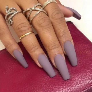 Buy 10 Fake Nail Press on Frosted Matte