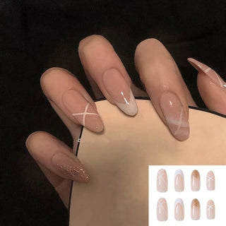 Buy 21 Fake Nails With Glue Full Coverage