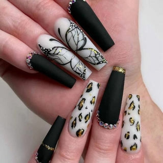 Buy 19 Fake Nails With Glue Full Coverage