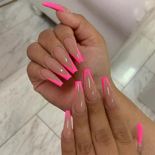 Buy 26 Fake Nails With Glue Full Coverage
