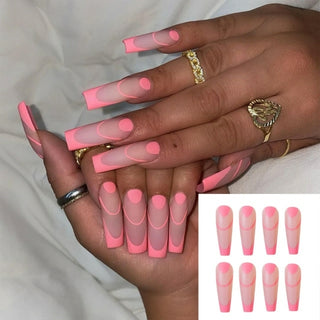 Buy 39 Fake Nails With Glue Full Coverage